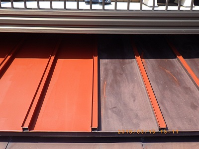 トタン屋根錆び止め塗布