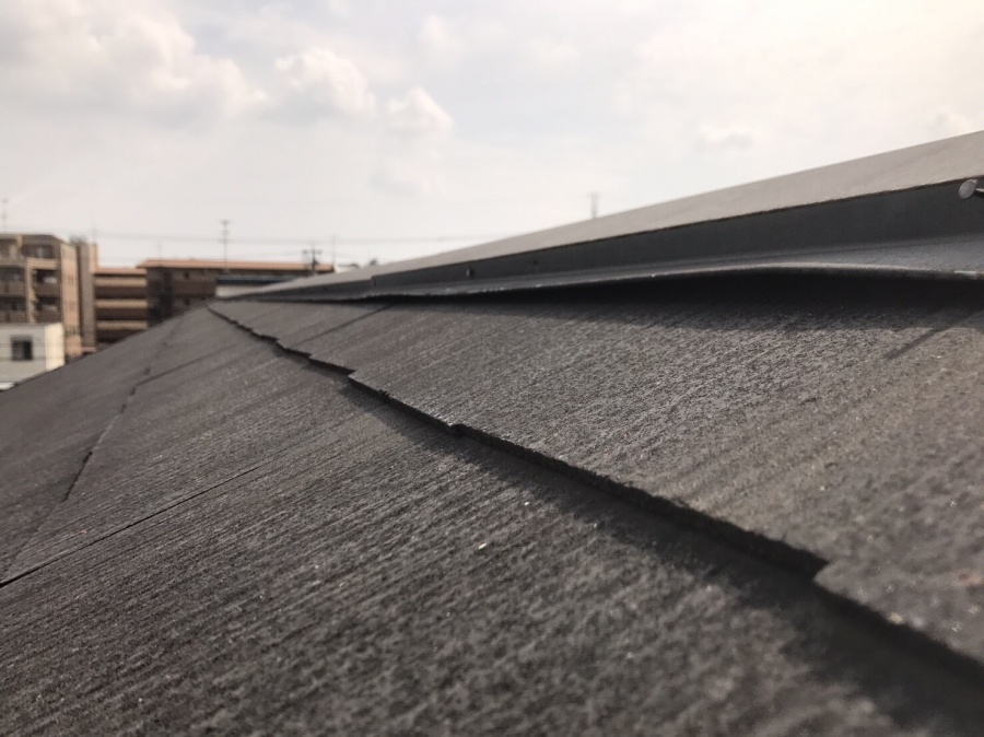 屋根棟部分浮き