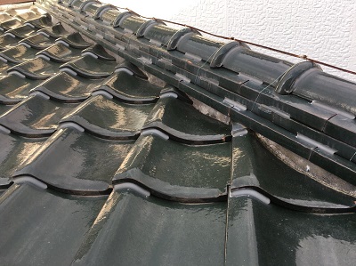 犬山市　屋根工事　漆喰　施工前