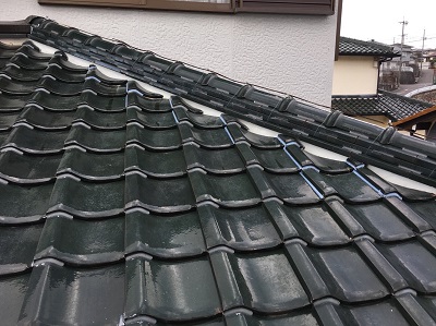 犬山市　屋根工事　漆喰　施工後