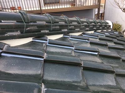 犬山市　屋根工事　漆喰　施工後