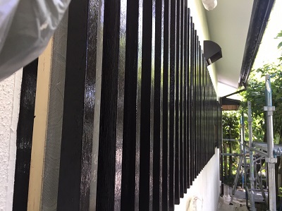 春日井市　面格子　塗装