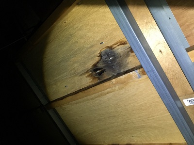 屋根裏　雨漏り　現状