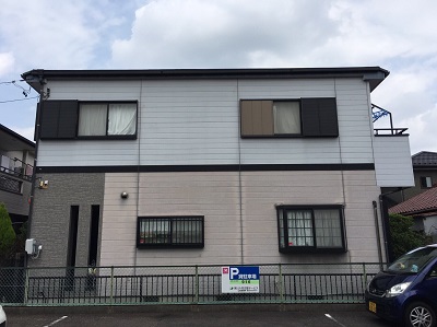 金属サイディング　施工前