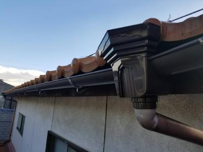 自然災害雨樋施工後