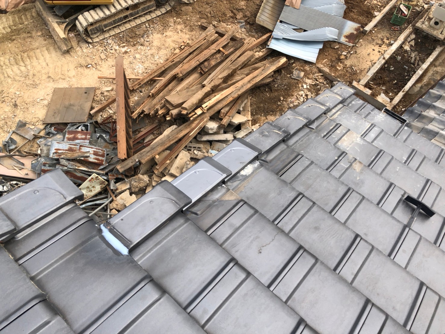 瓦差し替え後の様子