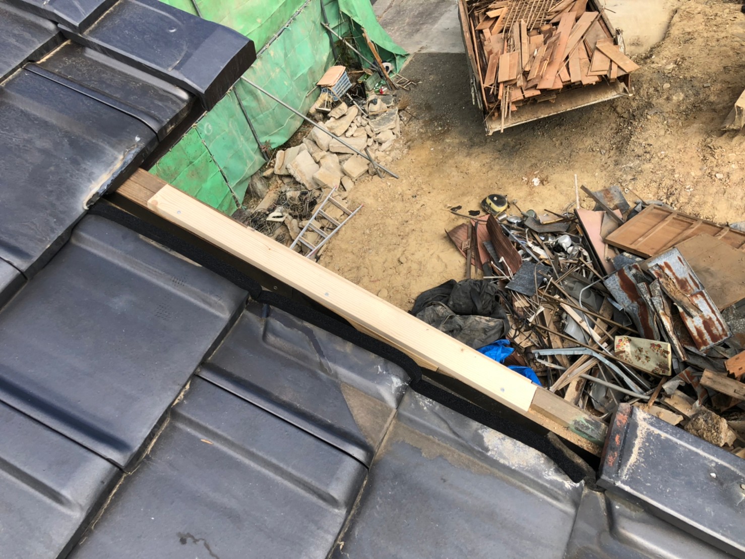 補強した木下地