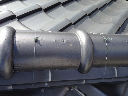 熨斗瓦繋ぎ目コーキング