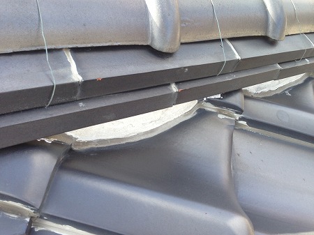 面戸漆喰下コーキング