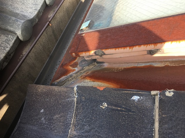 施工前板金写真