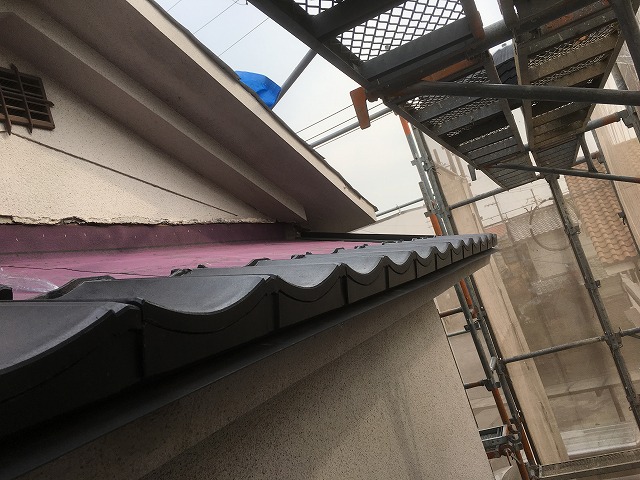 一文字軒先瓦　枚方市