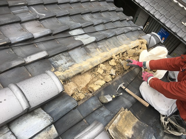 境界瓦　枚方市