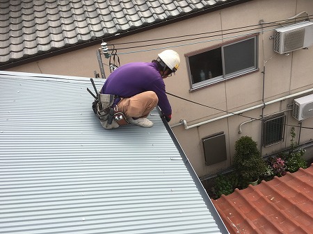 軒樋取付