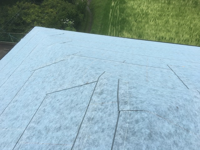 ルーフィング貼り状況