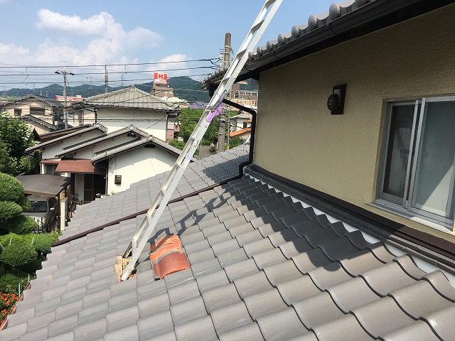 門真市梯子掛け