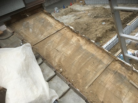 大東市屋根解体