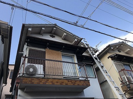 2階建て屋根点検