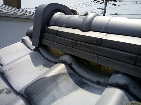 面戸漆喰はがし