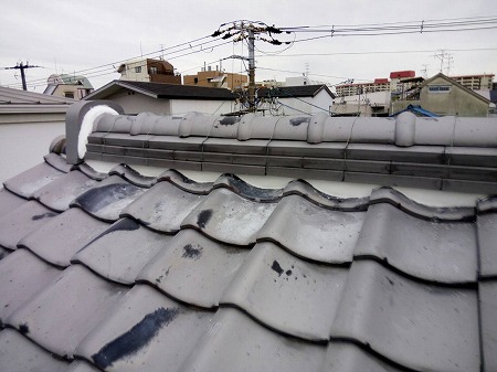 面戸漆喰工事完了