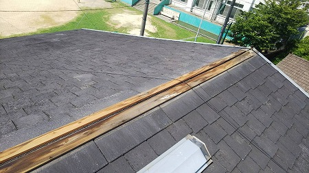 棟包板金の撤去