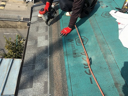 リッジウエイ葺上工事