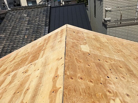野地合板完成