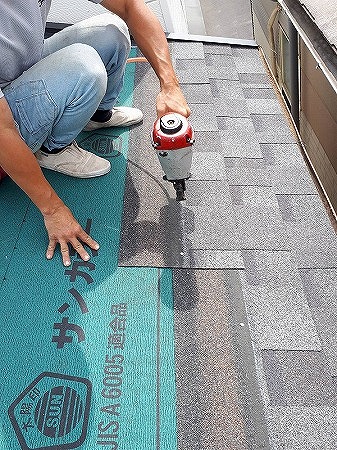 シングル葺上工事
