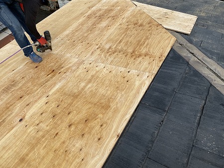 野地合板はり隅棟部