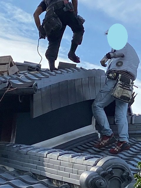 袖瓦葺き　交野市