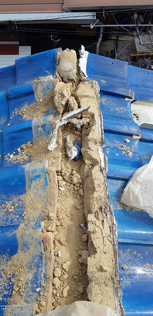 棟際瓦　枚方市