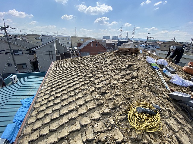 摂津市瓦めくり