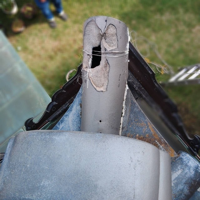 瓦補修　交野市