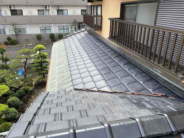 下屋根完成高槻市