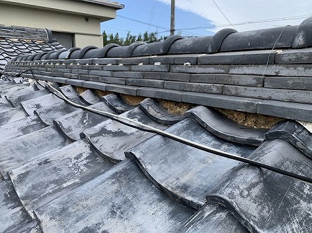 面戸漆喰剥がれ