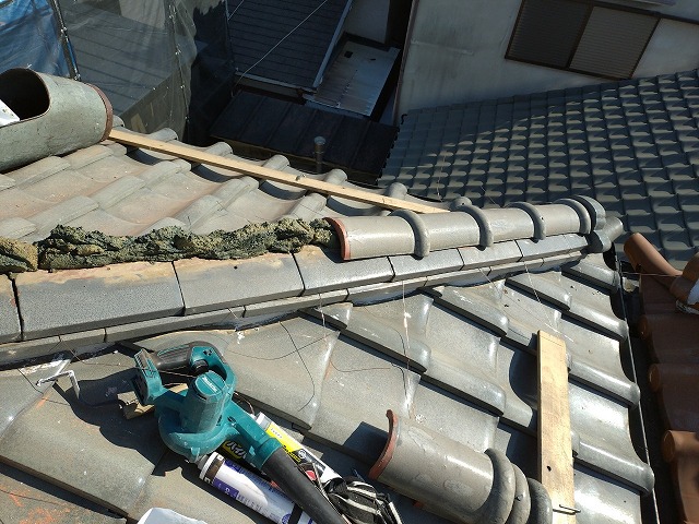 守口市棟５寸丸瓦