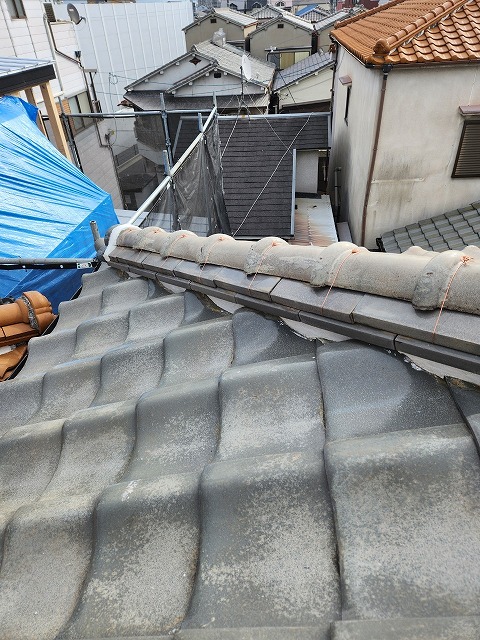 守口市棟積み直し施工後
