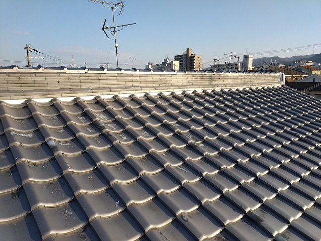 漆喰完成　大東市