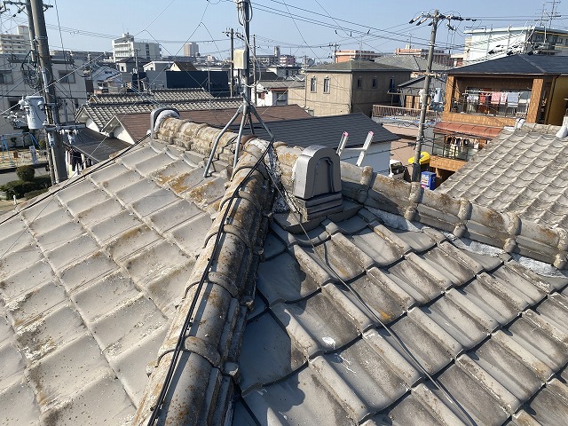 屋根全景　大東市