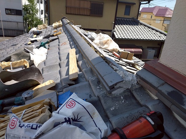 門真市棟積み工事