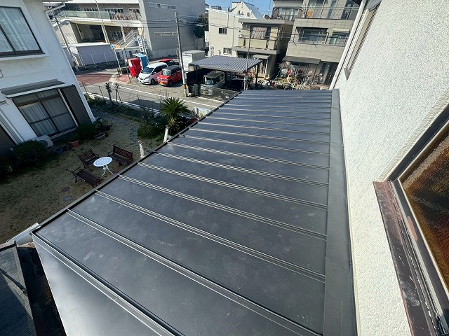 屋根完成　平野区