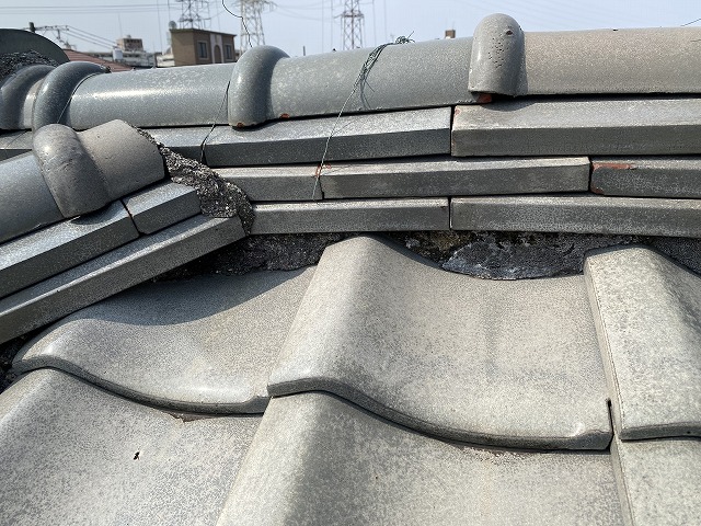 棟瓦勾配　門真市