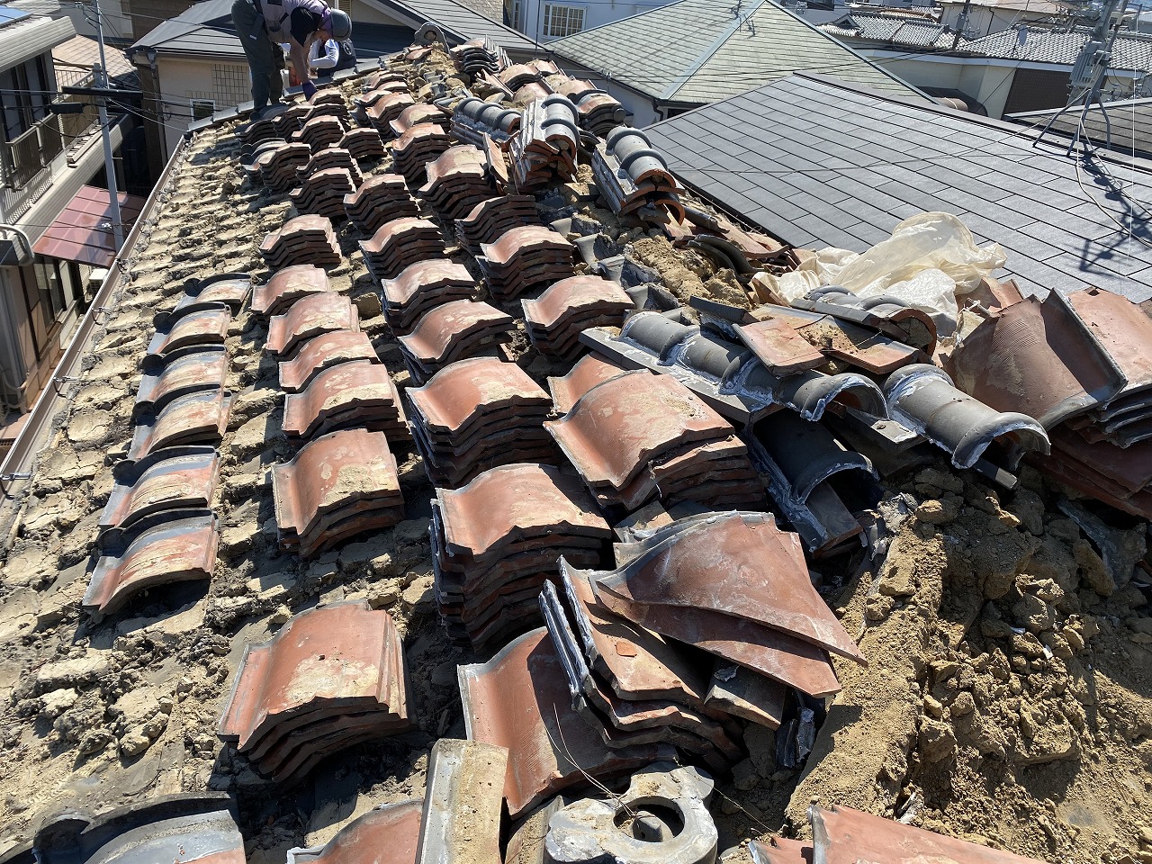 瓦解体　寝屋川市