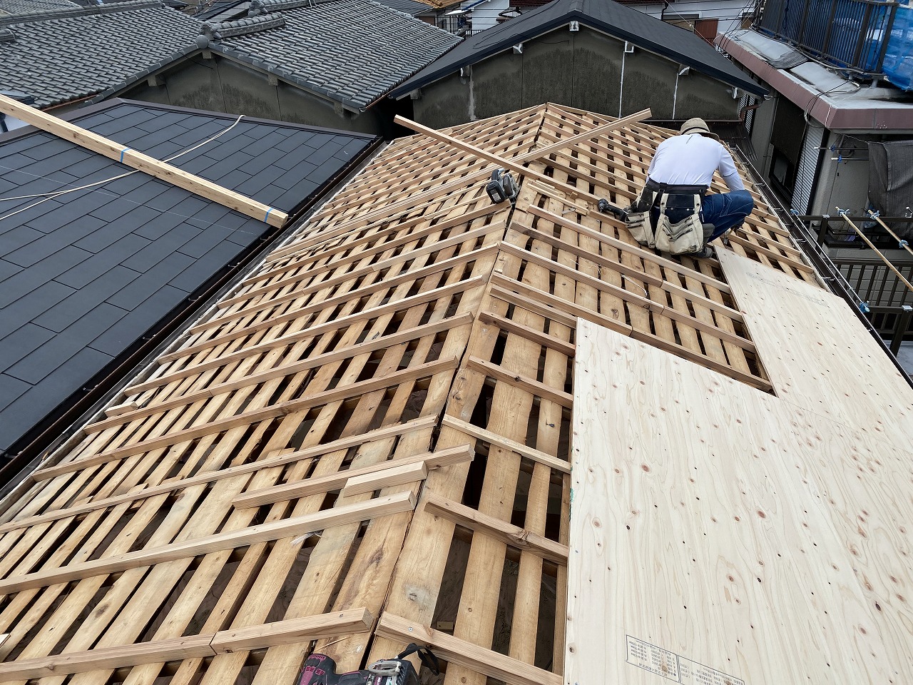 かさ上げ工事　寝屋川市