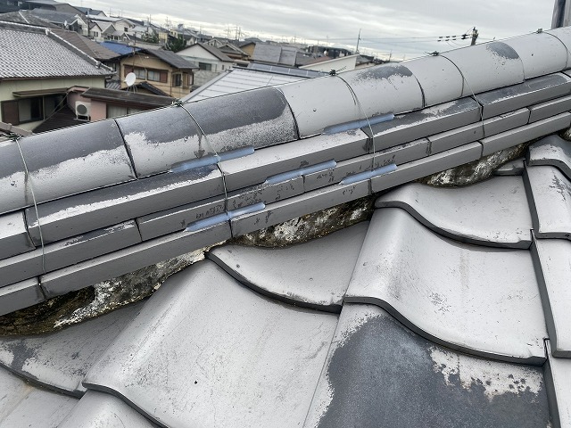 のし瓦コーキング　寝屋川市