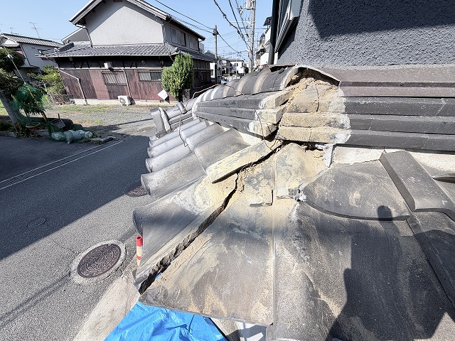 撤去後の隅部下地
