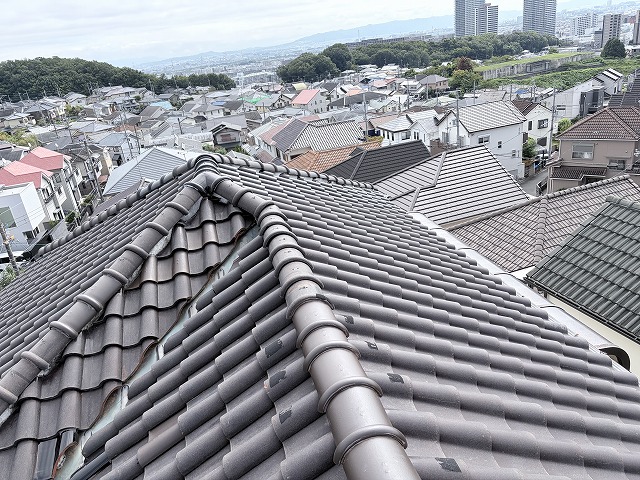 屋根全景　高槻市