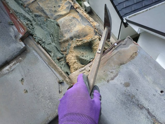 袖瓦補修　枚方市