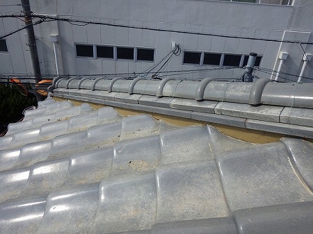 面戸部分土を上塗り