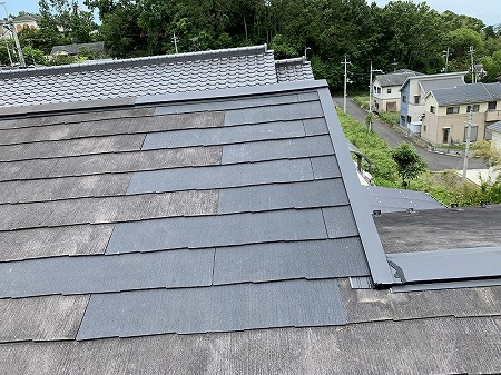 コロニアルで葺上工事