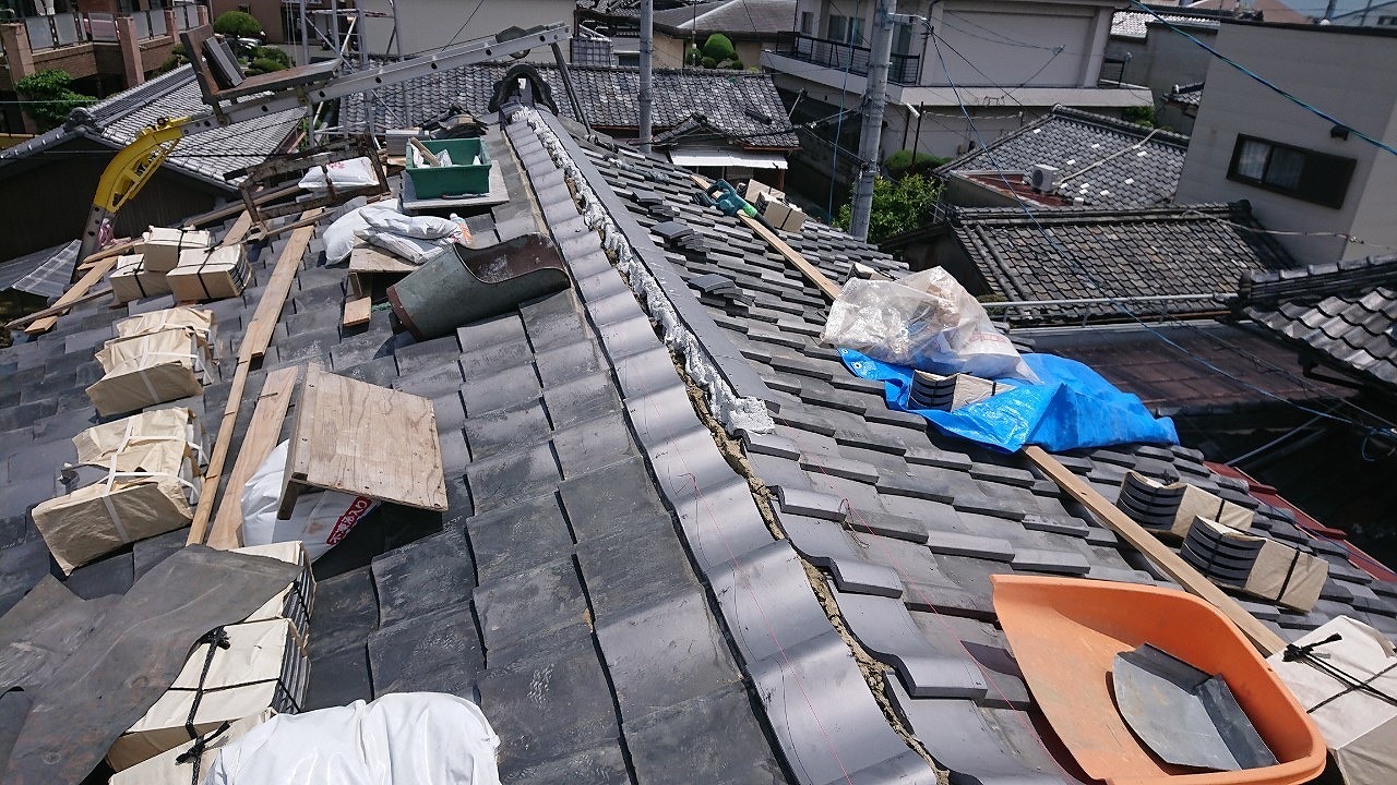 門真市棟下瓦調整